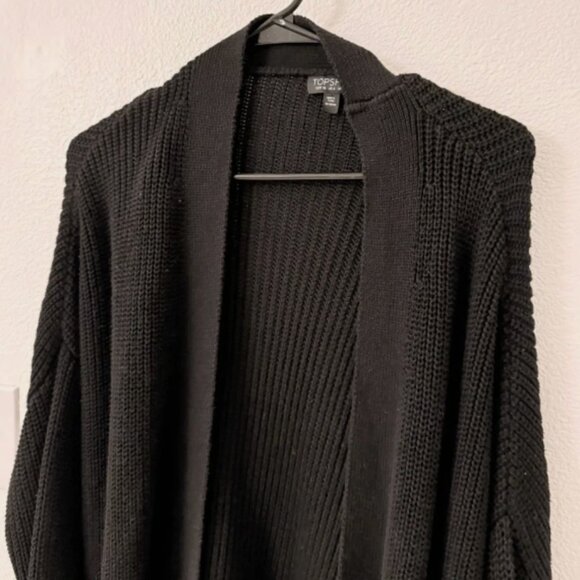 Topshop Black Cardigan Unisize S-L - Picture 5 of 8